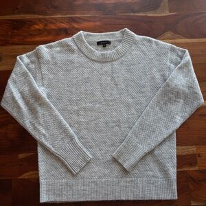 Quince XS Light Gray Alpaca Wool Sweater